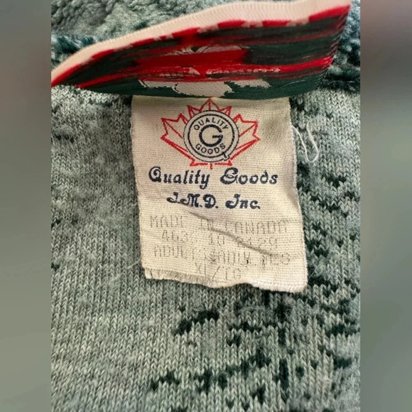 Quality  Goods LS Fleece Zippered Green Jacket Size XL/TG - Picture 9 of 9